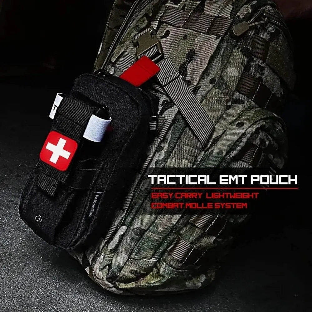 First Aid Kit Medical EDC Pouch Tactical Outdoor Medical Bag Tourniquet Scissors Waist Bag Tactical Survival Bag