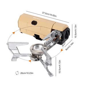 2670W Portable Camping Gas Stove, Folding Cassette Burner