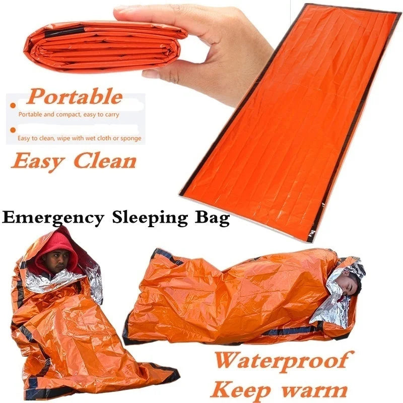 Outdoor Life Bivy Bag & Emergency Blanket, Waterproof