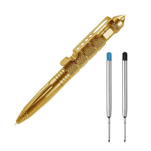 High Quality Metal Self Defense Tactical Pen School Student Office Ballpoint Pens Emergency Glass Breaker Survival Supplies