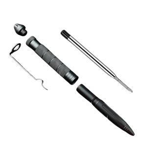 High Quality Metal Self Defense Tactical Pen School Student Office Ballpoint Pens Emergency Glass Breaker Survival Supplies