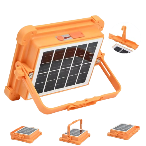 Solar LED Lantern, Rechargeable, Outdoor Camping Floodlight