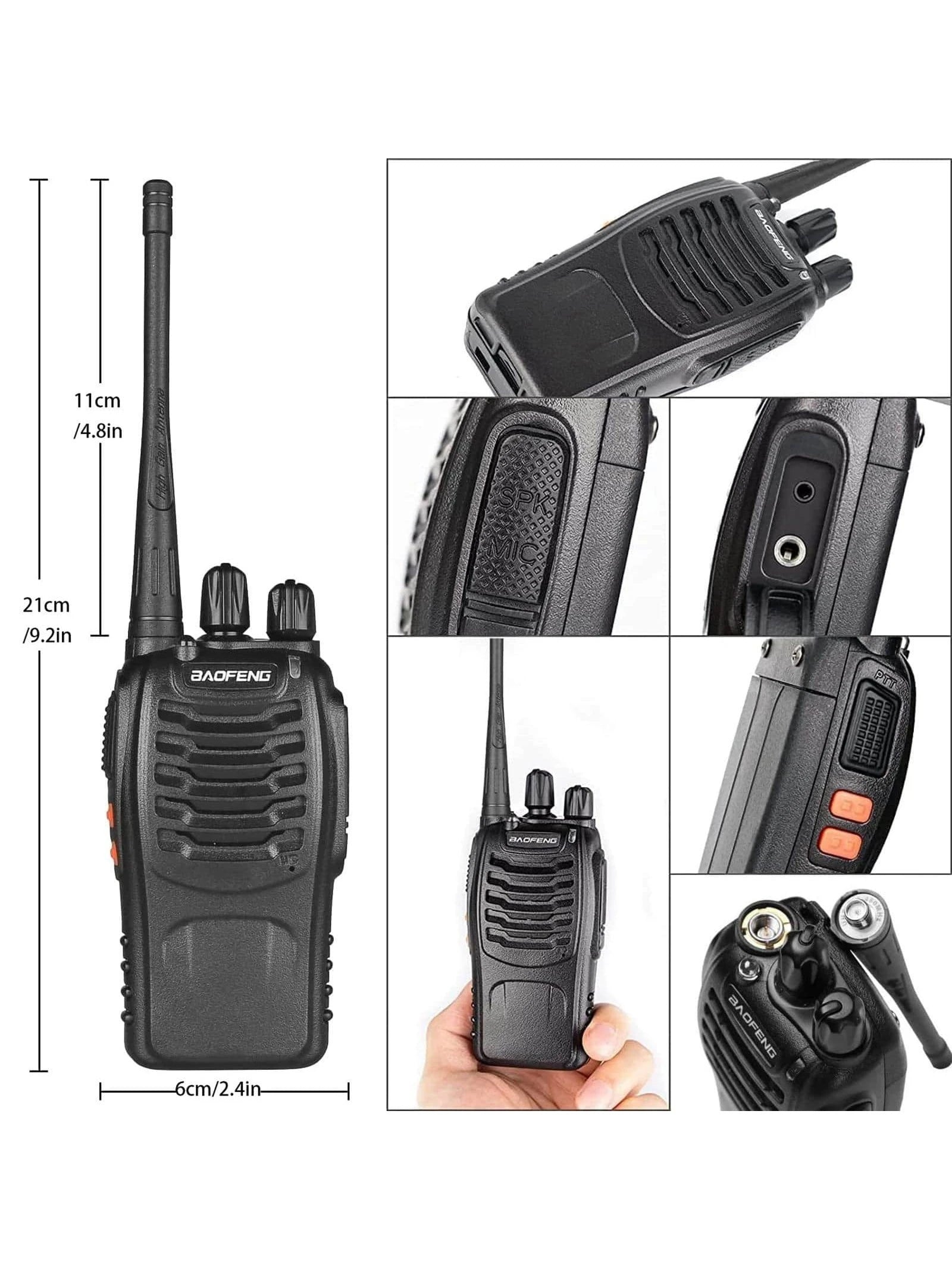 2Pcs Outdoor Camping Portable Talkie Talkie Camping Stuff