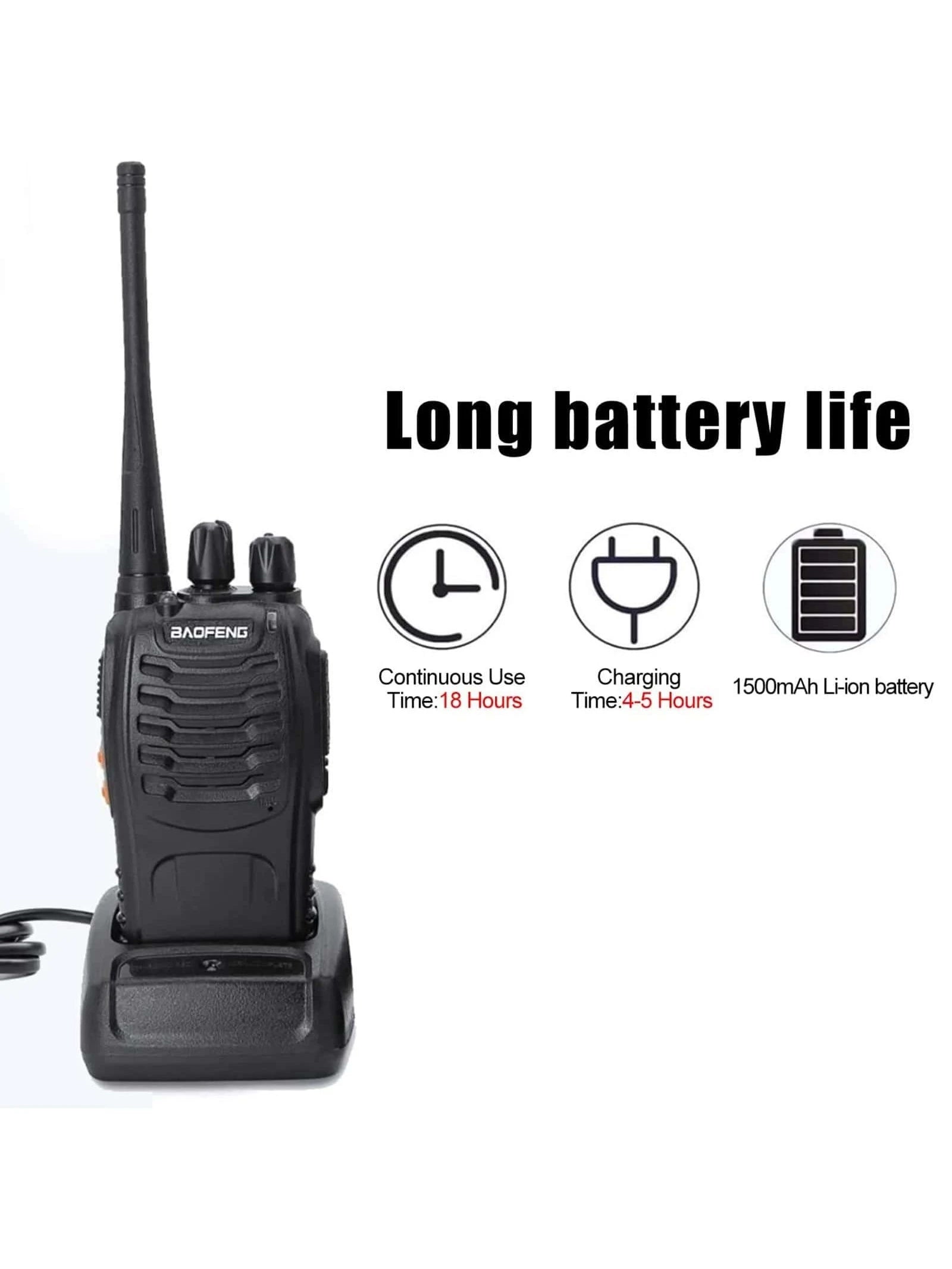 2Pcs Outdoor Camping Portable Talkie Talkie Camping Stuff