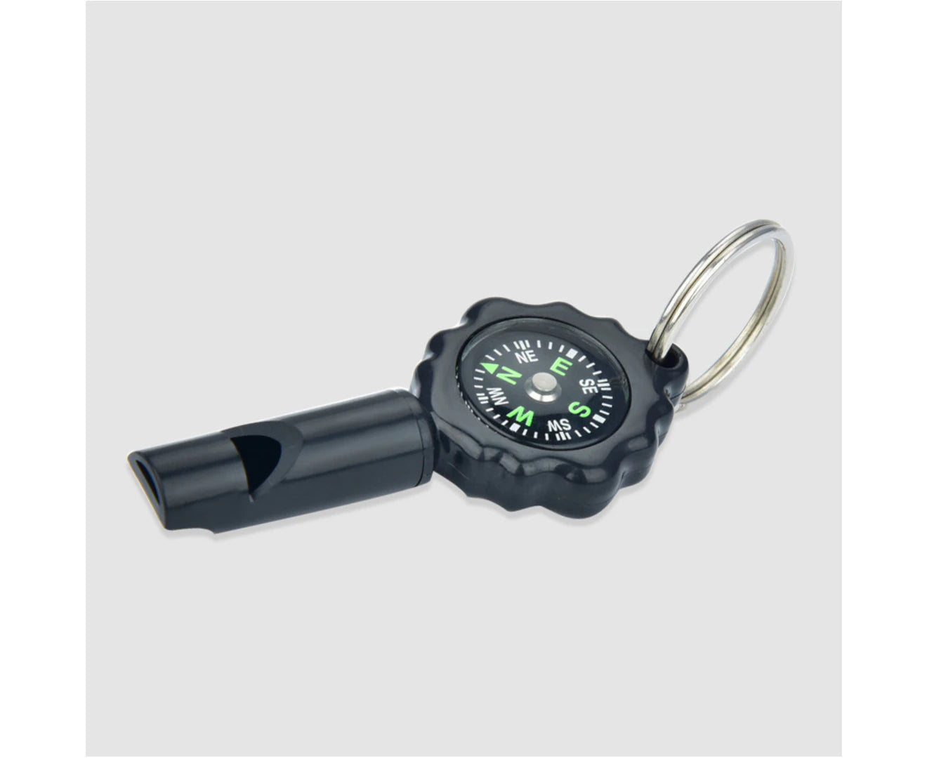 2 in 1 Survival Emergency Whistle Compass for Outdoor Camping Hiking Useful Tool