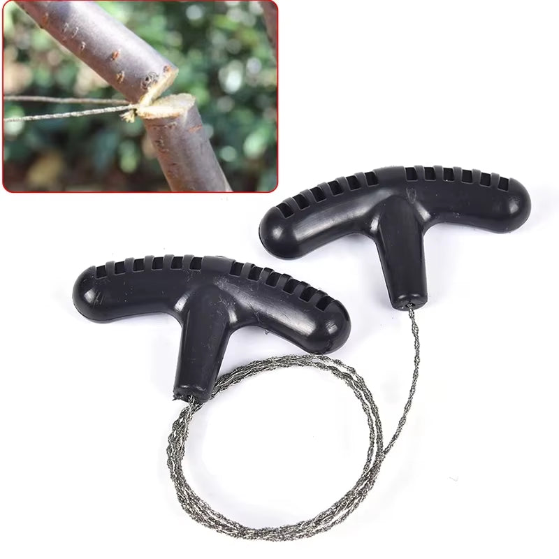 Manual Steel Rope Chain Saw - Portable Emergency Survival Tool