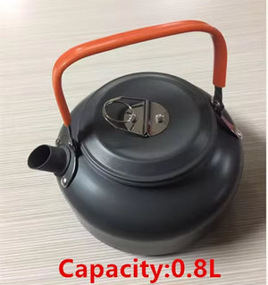 Portable Camping Pot Pan Kettle Lightweight Camping Cooking Set Nonstick Outdoor Cookware Kit for Backapcking Hiking Picnic BBQ