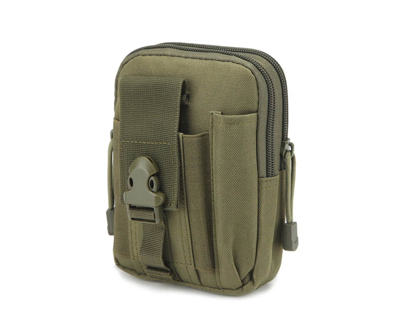 Outdoor Survival Pouch Waist Pack Emergency Tool Bag - Army Green