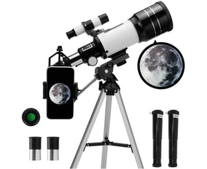 Astronomical Telescope Space 300Mmx70Mm Monocular W/Tripod Phone Holder Outdoor