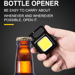 Flashlight Mini Keychain Lamp 4-Mode Waterproof EDC Torch