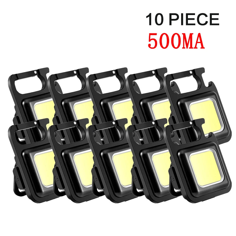 Flashlight Mini Keychain Lamp 4-Mode Waterproof EDC Torch