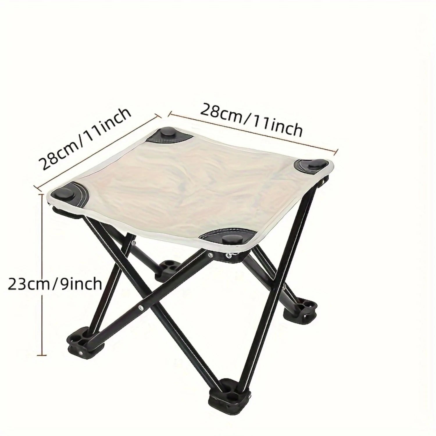 1 Folding Stool Camping Hike Beach Trip Picnic Fishing Seat Tool Outdoor Camping Portable Seat Garden Stool Floor Chair Camping