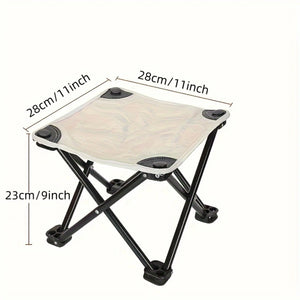 1 Folding Stool Camping Hike Beach Trip Picnic Fishing Seat Tool Outdoor Camping Portable Seat Garden Stool Floor Chair Camping