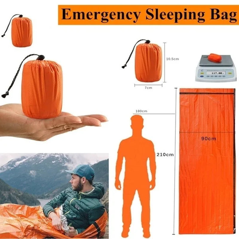 Outdoor Life Bivy Bag & Emergency Blanket, Waterproof