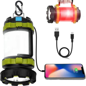 Camping Lantern Rechargeable 3000 Capacity Power Bank Camping Flashlight Waterproof Led Portable Camping Lamp Torch Flash Light