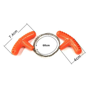 Manual Steel Rope Chain Saw - Portable Emergency Survival Tool