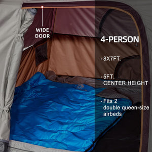 Tent for Camping 4 Person Tent Waterproof Easy Setup with Floor Mats