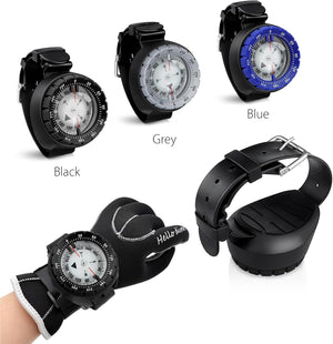 Professional Waterproof 5ATM Dive Wrist Compass