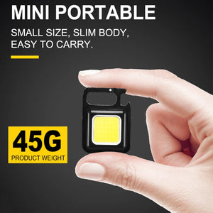 Flashlight Mini Keychain Lamp 4-Mode Waterproof EDC Torch