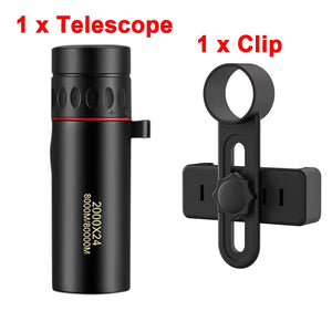 2000X24 HD Monocular Telescope, Mini Portable