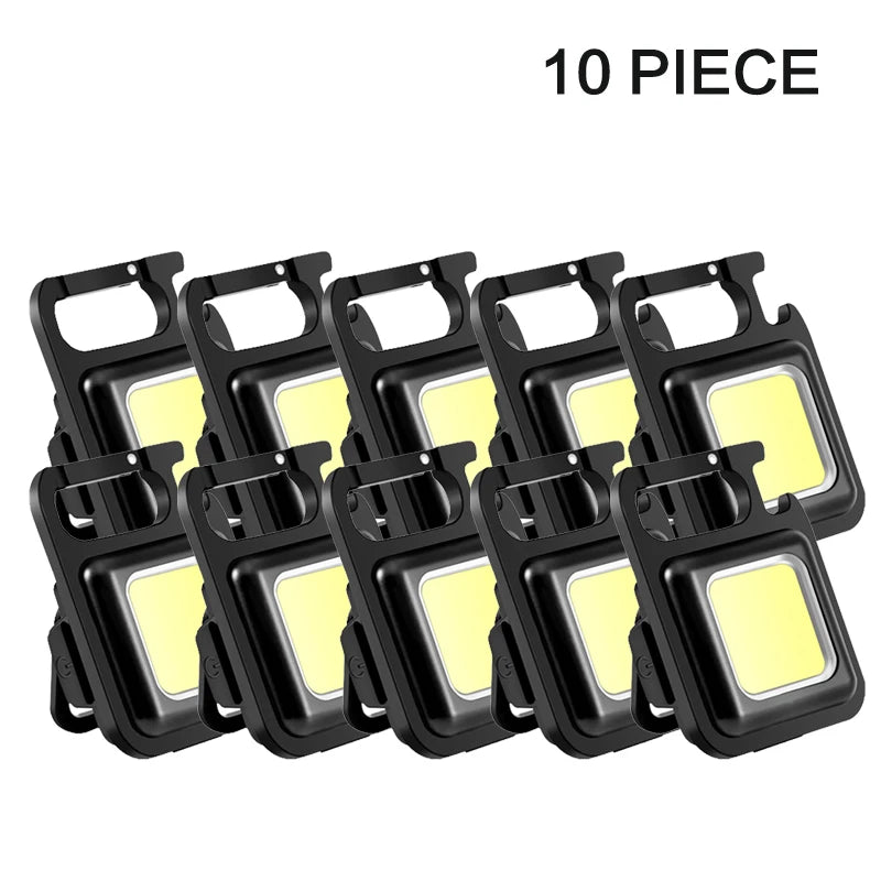 Flashlight Mini Keychain Lamp 4-Mode Waterproof EDC Torch