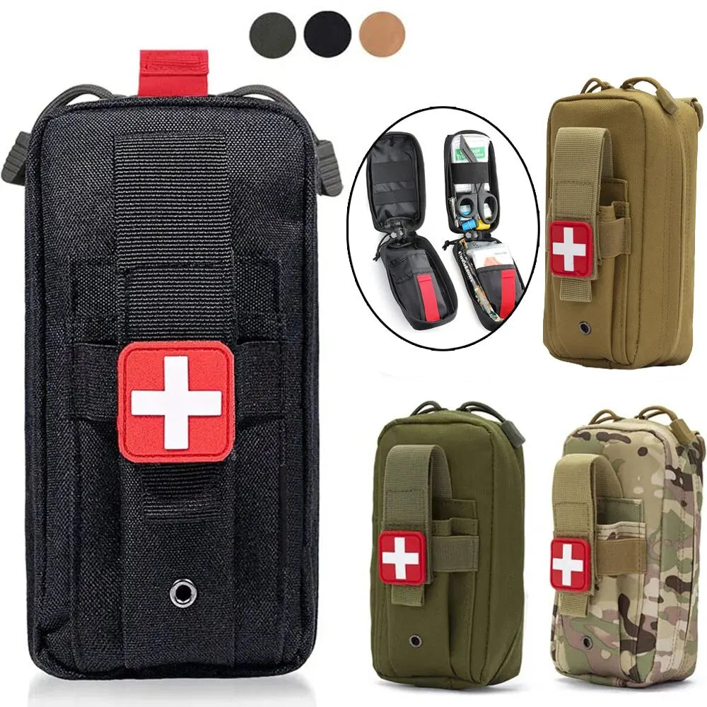 First Aid Kit Medical EDC Pouch Tactical Outdoor Medical Bag Tourniquet Scissors Waist Bag Tactical Survival Bag