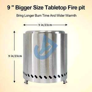 Portable Stainless Steel Mini Camping Stove & Fire Pit Heater