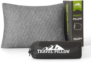 Small Shredded Memory Foam Pillow, Camping Pillow Travel Pillow