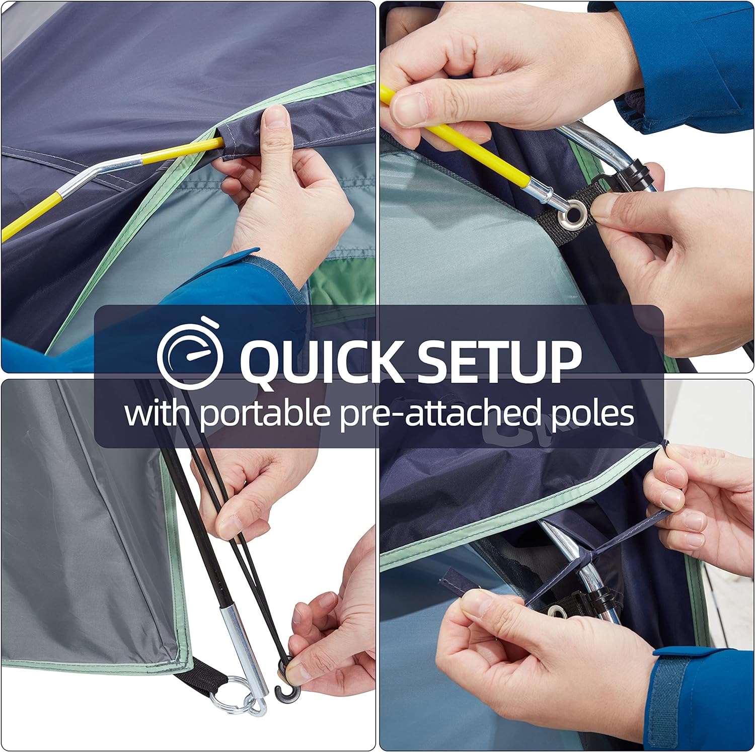 Tents for Camping Waterproof Quick Setup Folding Outdoor Backpacking