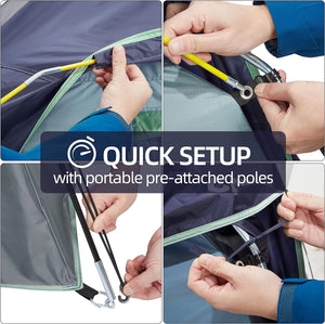 Tents for Camping Waterproof Quick Setup Folding Outdoor Backpacking