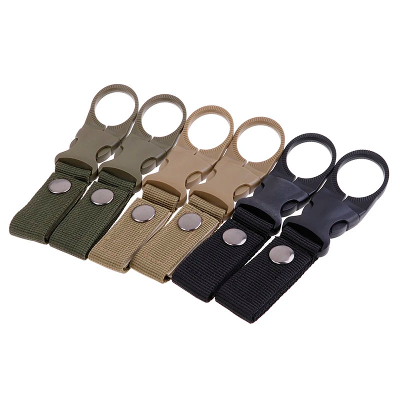 2Pcs Water Bottle Holder Carabiner Clip Backpack Belt Hook