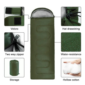 Ultralight Waterproof 4-Season Sleeping Bag for Camping & Hiking