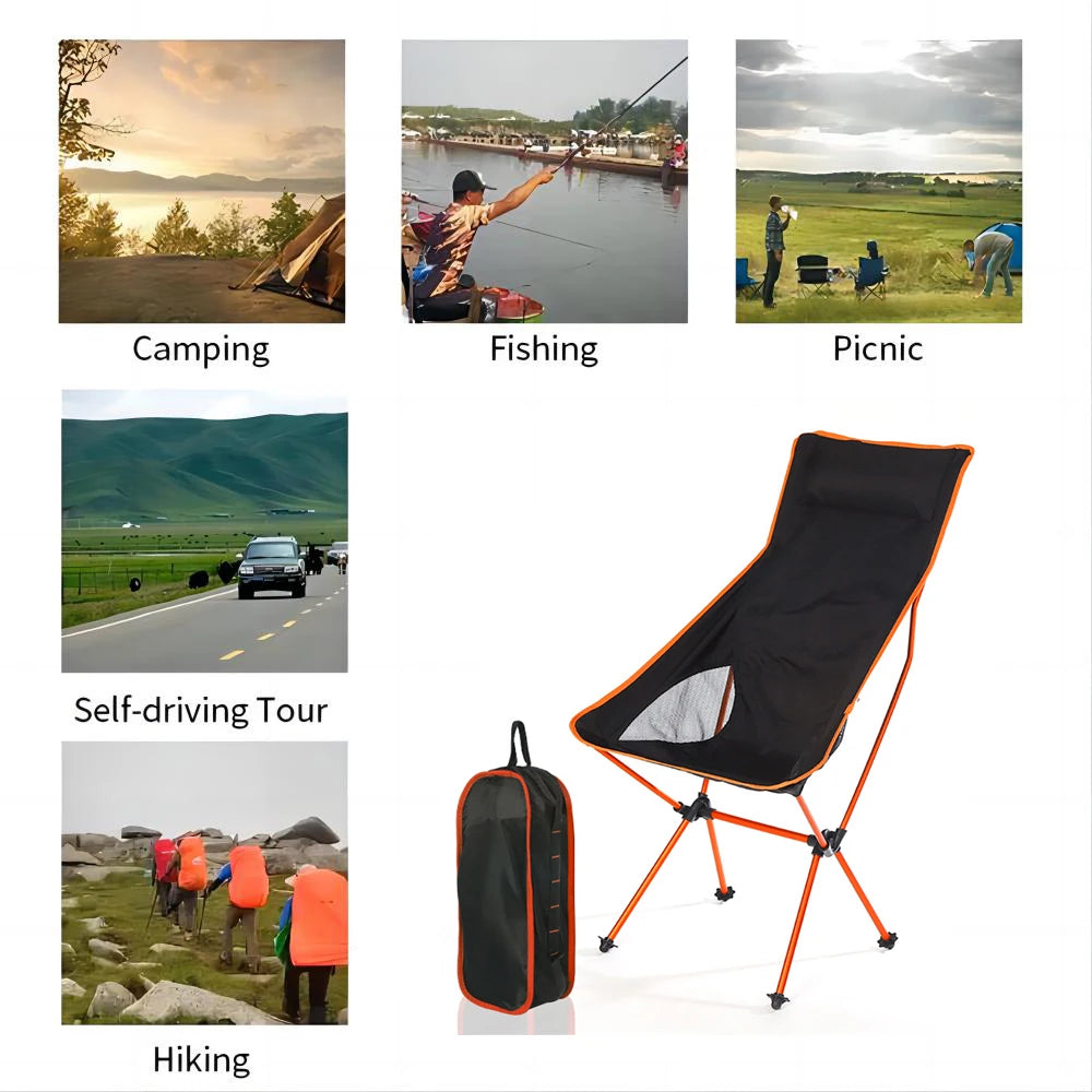 Portable Camping Foldable Chair Fishing Beach Travel