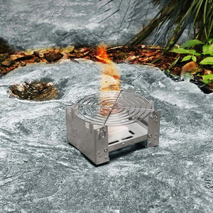 Compact Portable Alcohol Stove Burner for Outdoor Cooking, BBQ
