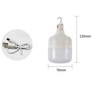 60W USB Rechargeable LED Emergency Lantern for Camping & Hiking