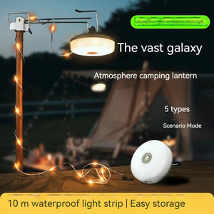 10M LED Camping Lamp Strip, Waterproof & Recyclable, Outdoor