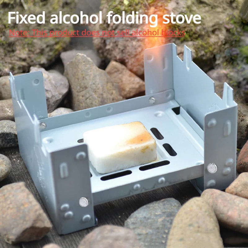 Compact Portable Alcohol Stove Burner for Outdoor Cooking, BBQ