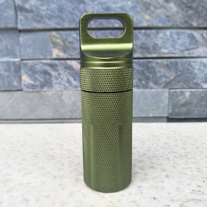 Outdoor Strong CNC Waterproof Emergency First Aid Kits Safety Survival Pill Bottle Aluminium Camping EDC Tank Box for Cigarettes