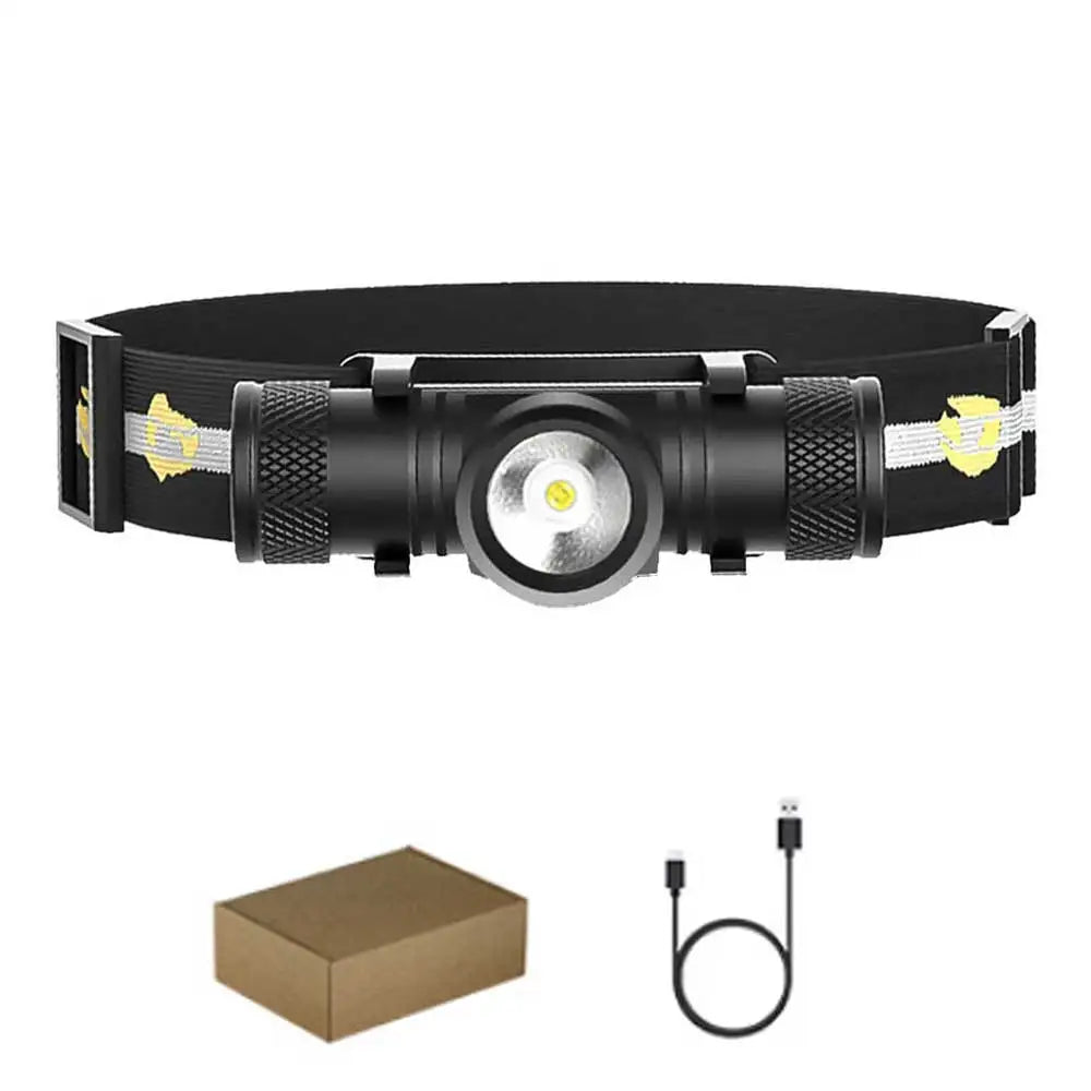 D10 D20 LED Headlamp Powerful 1000LM Waterproof Headlight Type C USB Rechargeable 18650 Head Torch Camping Fishing Lantern