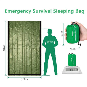 Outdoor Life Bivy Bag & Emergency Blanket, Waterproof