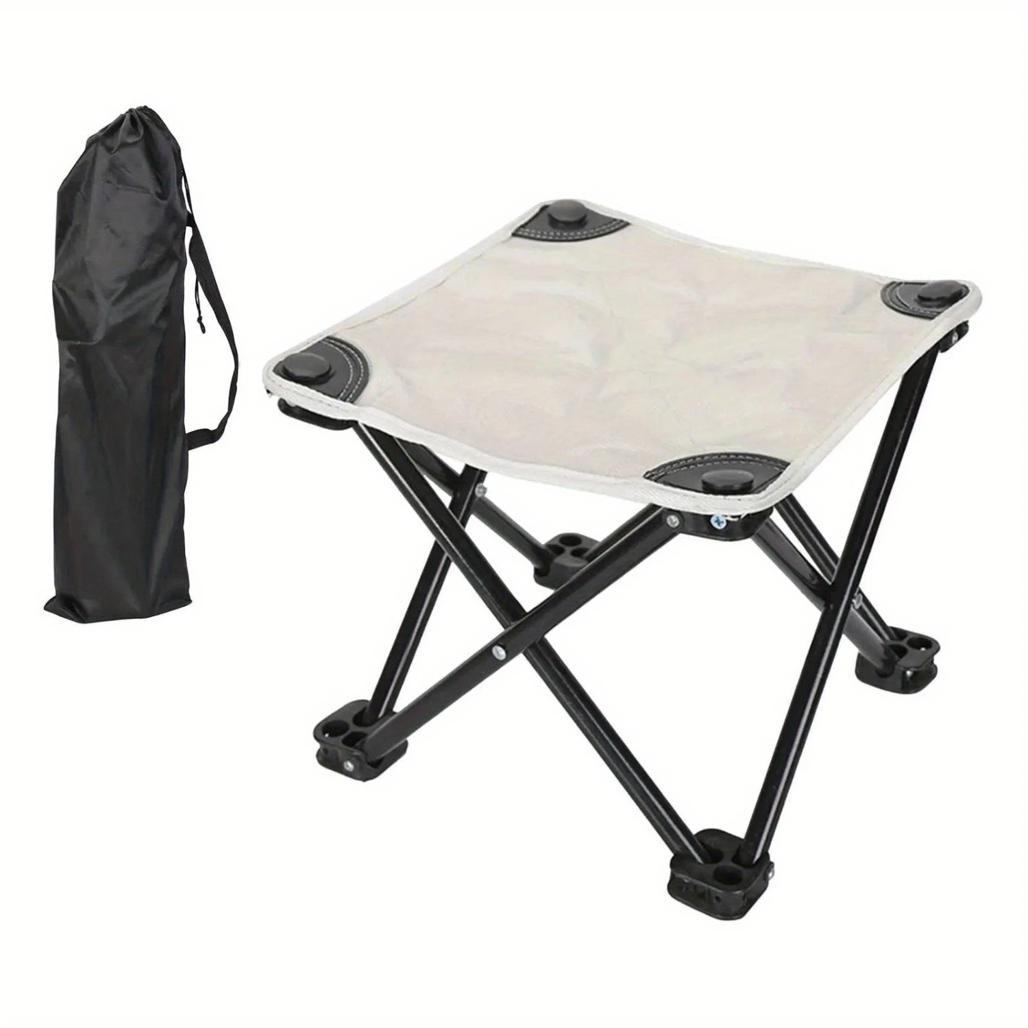 1 Folding Stool Camping Hike Beach Trip Picnic Fishing Seat Tool Outdoor Camping Portable Seat Garden Stool Floor Chair Camping