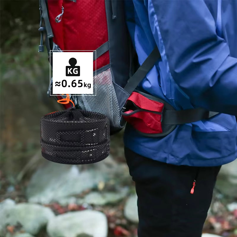 Portable Camping Cookware Set: Pot, Pan, Kettle & Tableware