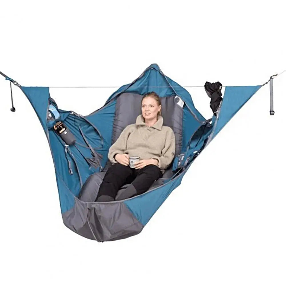 Useful Hanging Hammock Convenient Sturdy Large Capacity Multi-Person Camping Hammock Camping Hammock Camping Hammock