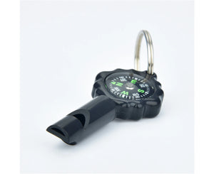 2 in 1 Survival Emergency Whistle Compass for Outdoor Camping Hiking Useful Tool