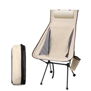 Portable Folding Camping Chair with Headrest Lightweight Tourist Chairs