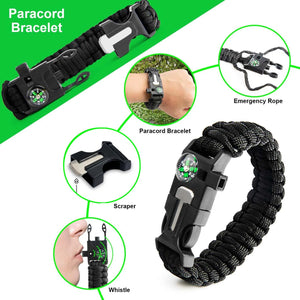 Professional Emergency Survival Kit Gear Camping Multifunction Tactical Defense Equipment First Aid SOS Wilderness Adventure