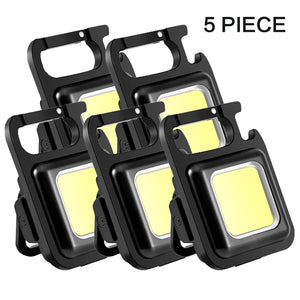 Flashlight Mini Keychain Lamp 4-Mode Waterproof EDC Torch