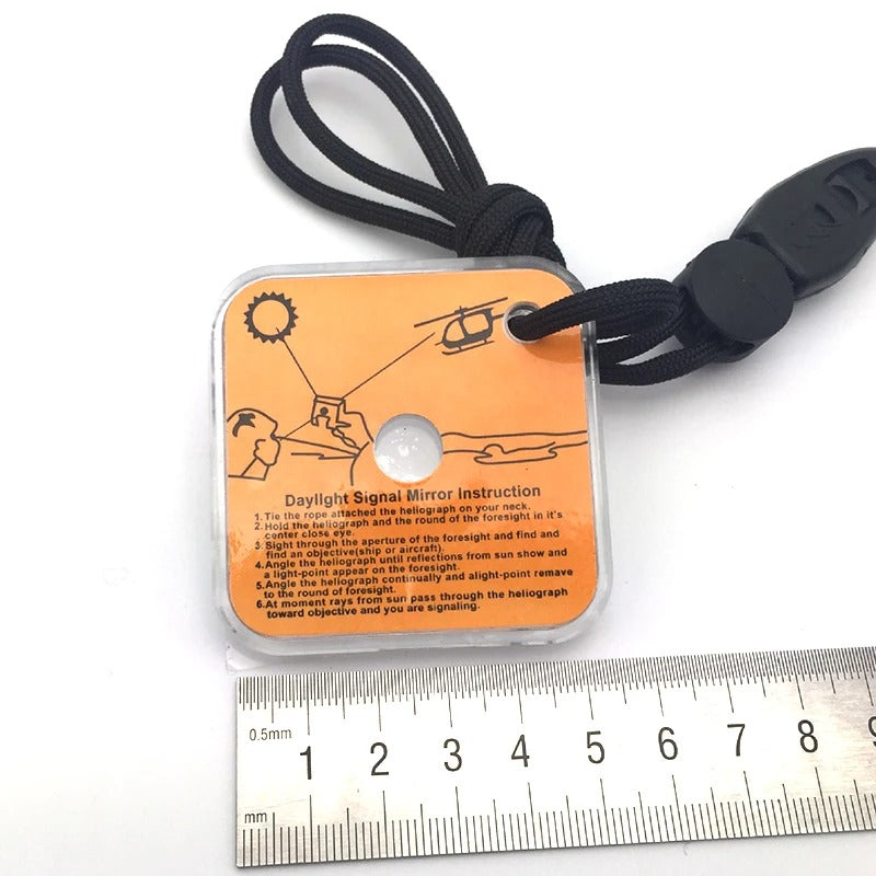 Emergency Survival Signal Mirror for Outdoor Adventure